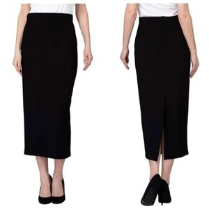 Joseph Ribkoff Black Long Pencil Skirt Sz12